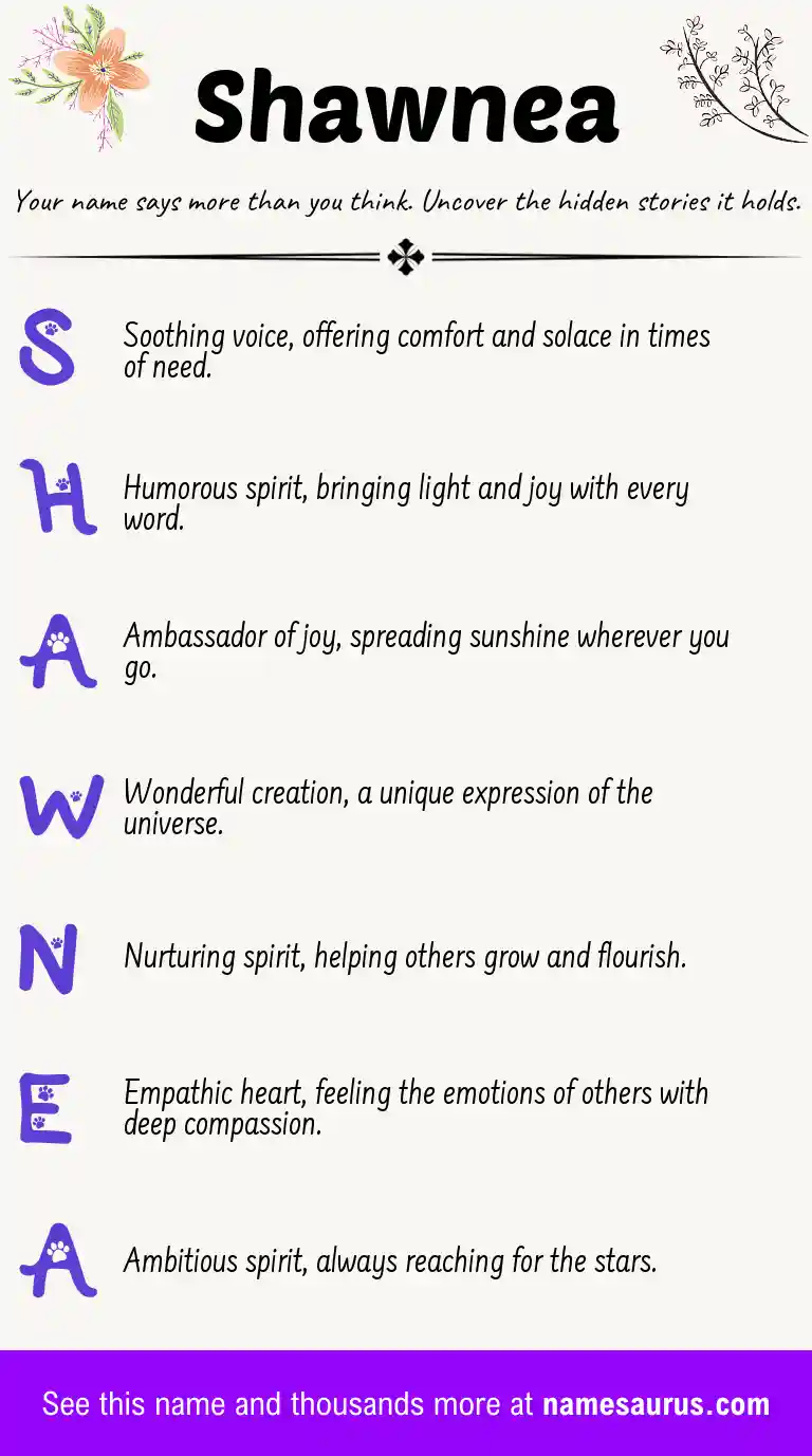 Acrostic poem about Shawnea.