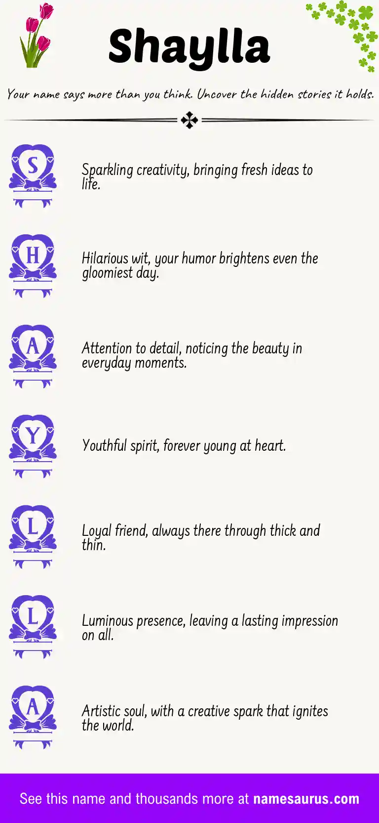 Acrostic poem about Shaylla.