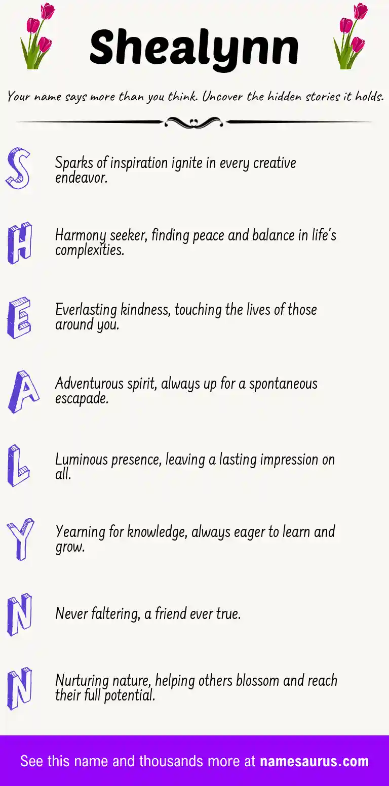 Acrostic poem about Shealynn.