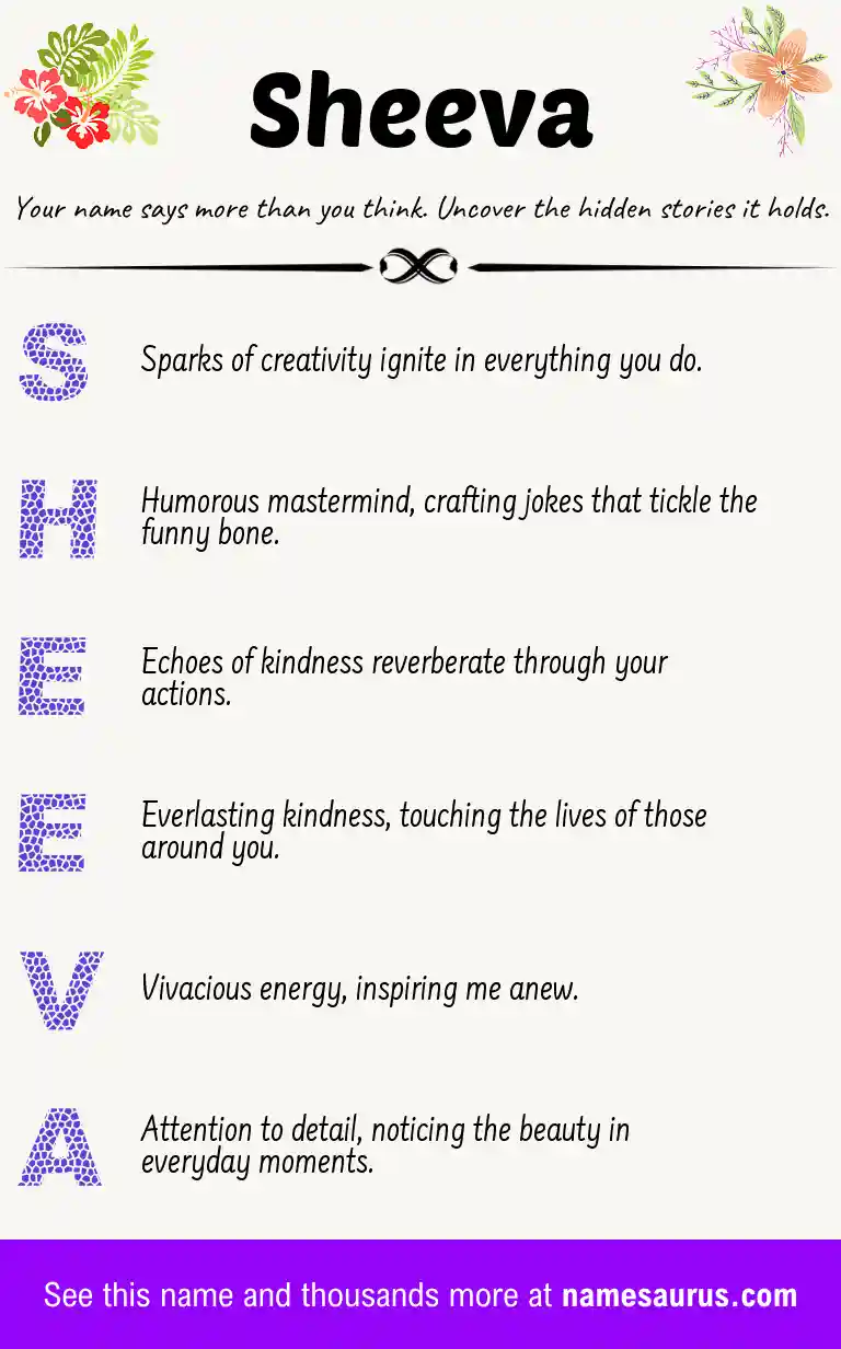 Acrostic poem about Sheeva.