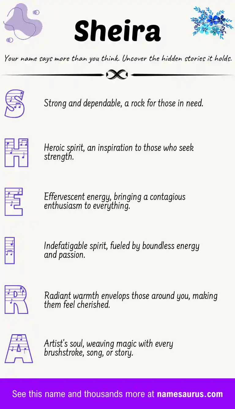 Acrostic poem about Sheira.