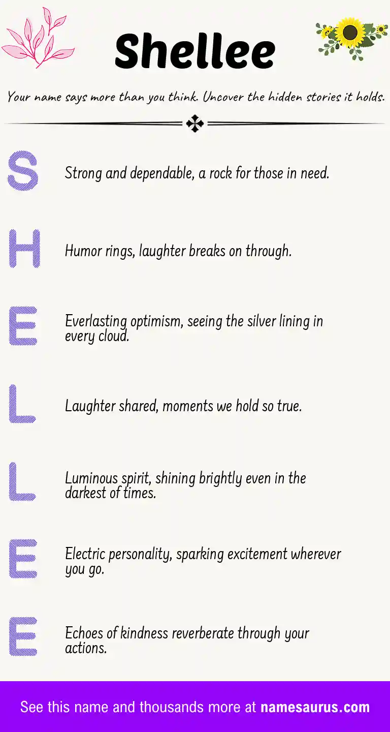 Acrostic poem about Shellee.