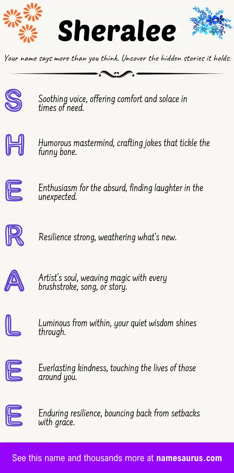 Acrostic poem about Sheralee.