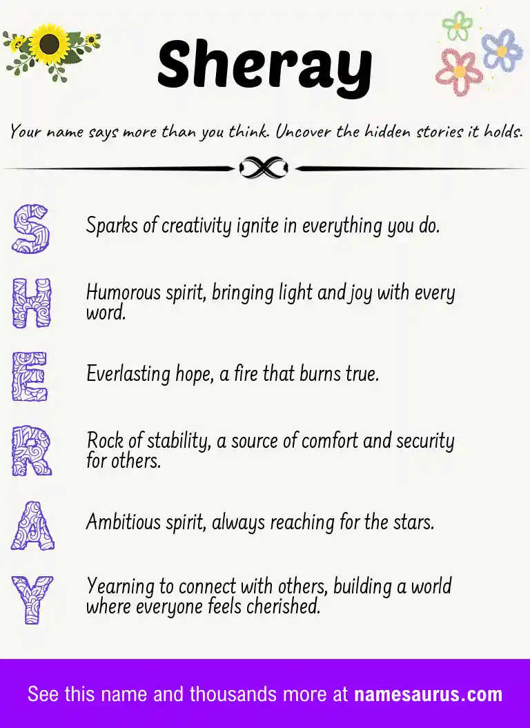 Acrostic poem about Sheray.