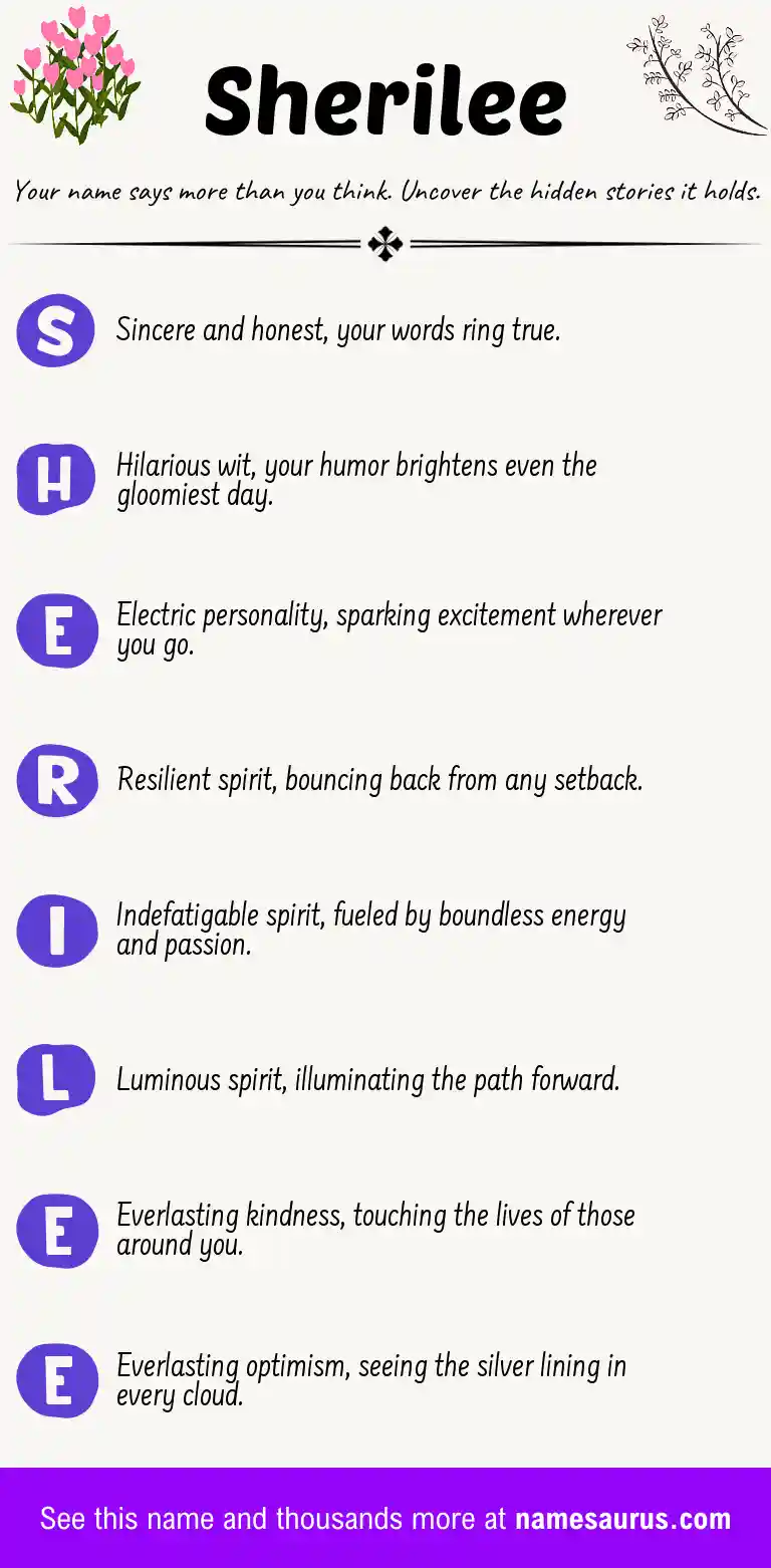 Acrostic poem about Sherilee.