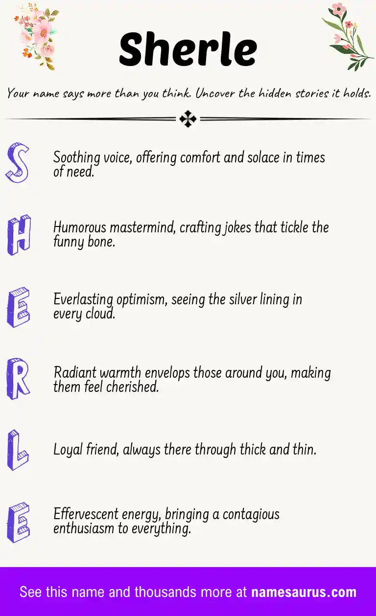 Acrostic poem about Sherle.