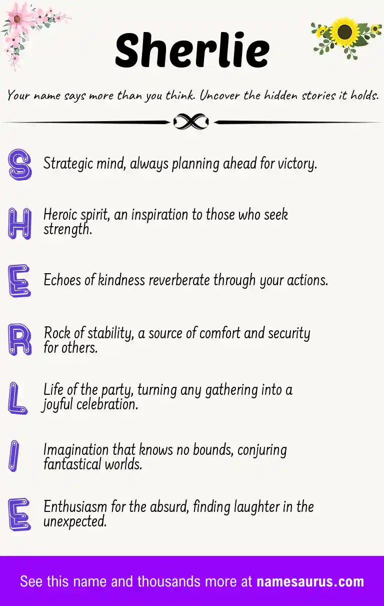 Acrostic poem about Sherlie.