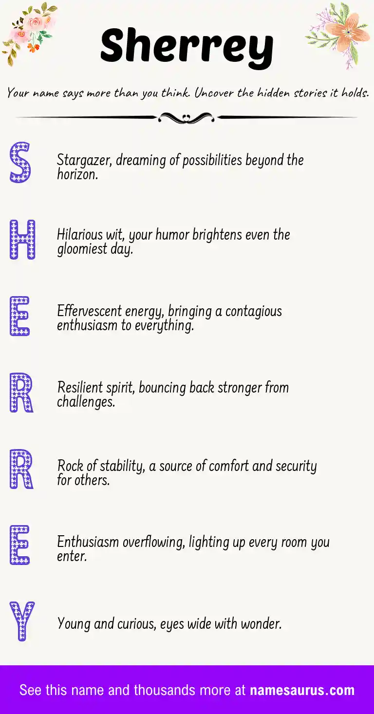 Acrostic poem about Sherrey.