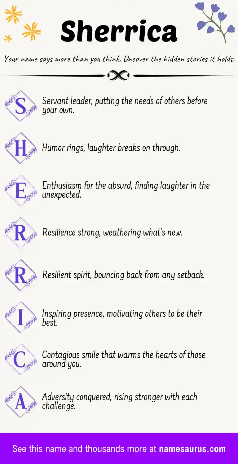 Acrostic poem about Sherrica.
