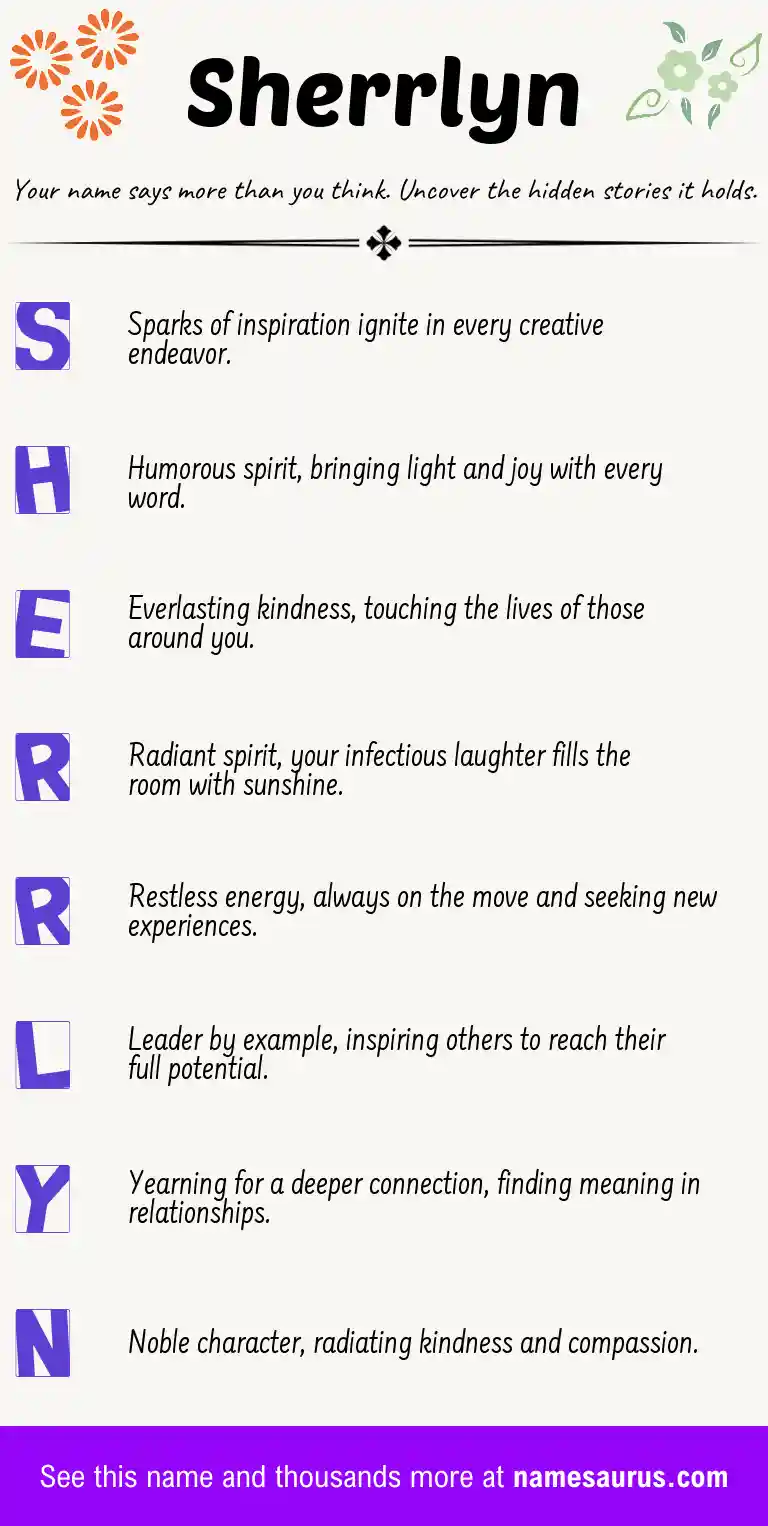 Acrostic poem about Sherrlyn.
