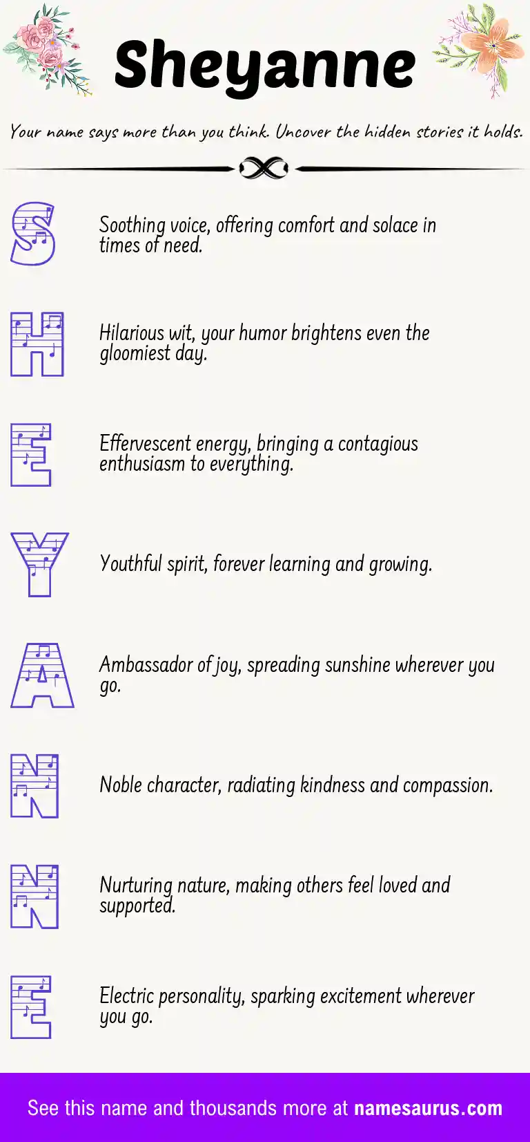 Acrostic poem about Sheyanne.