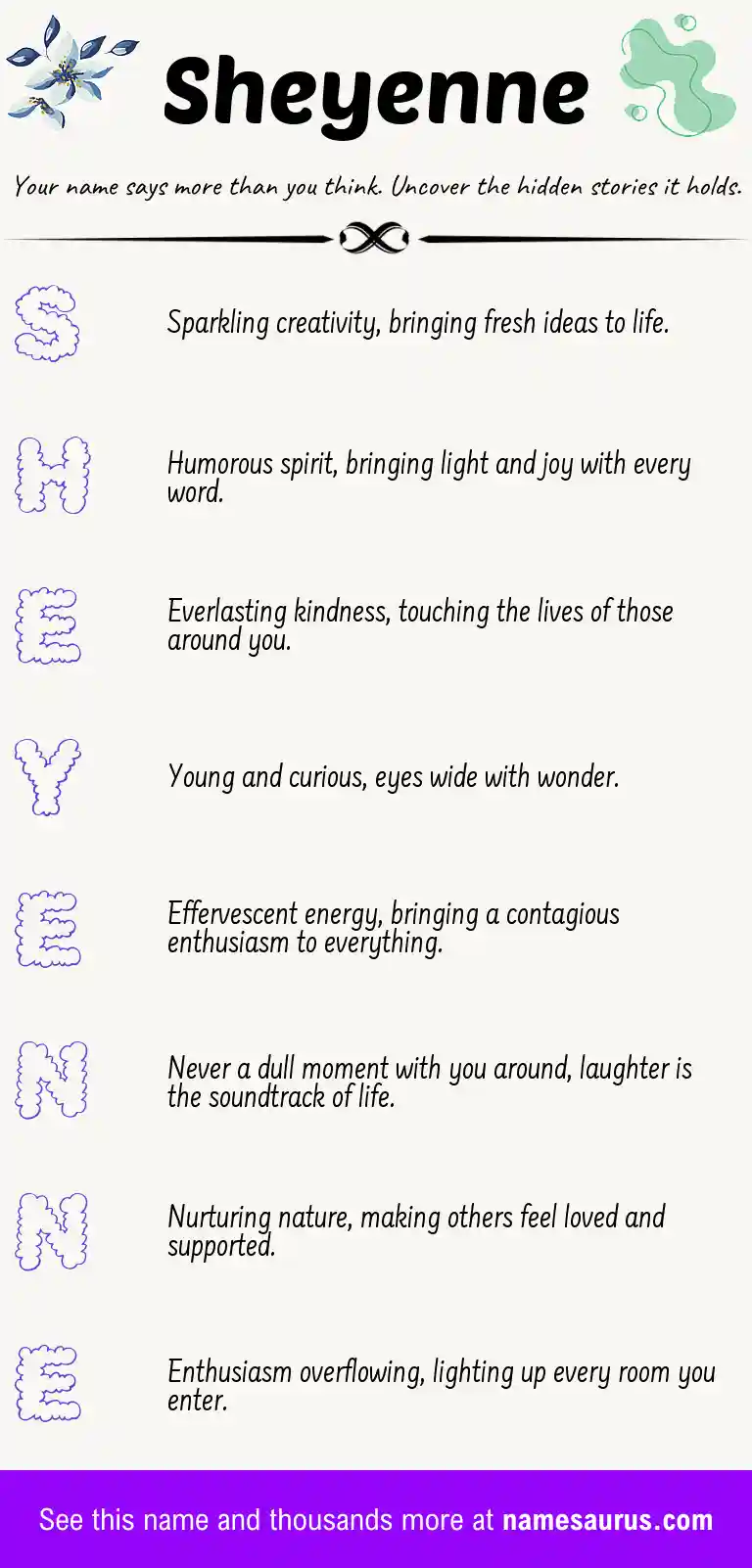 Acrostic poem about Sheyenne.
