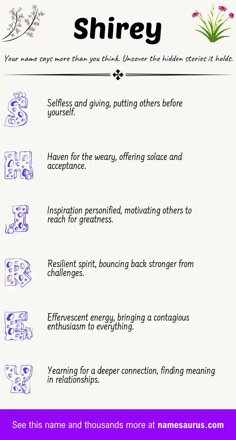 Acrostic poem about Shirey.