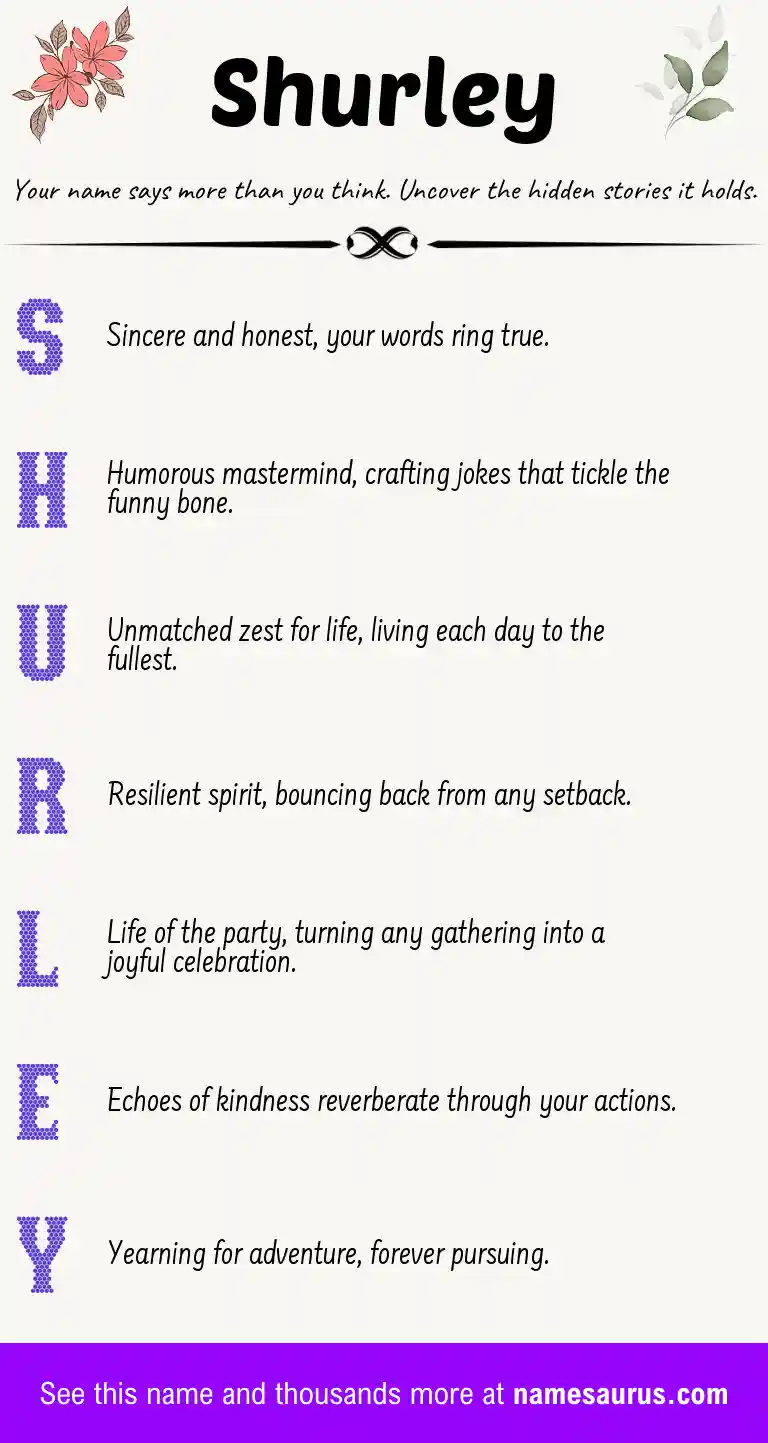 Acrostic poem about Shurley.