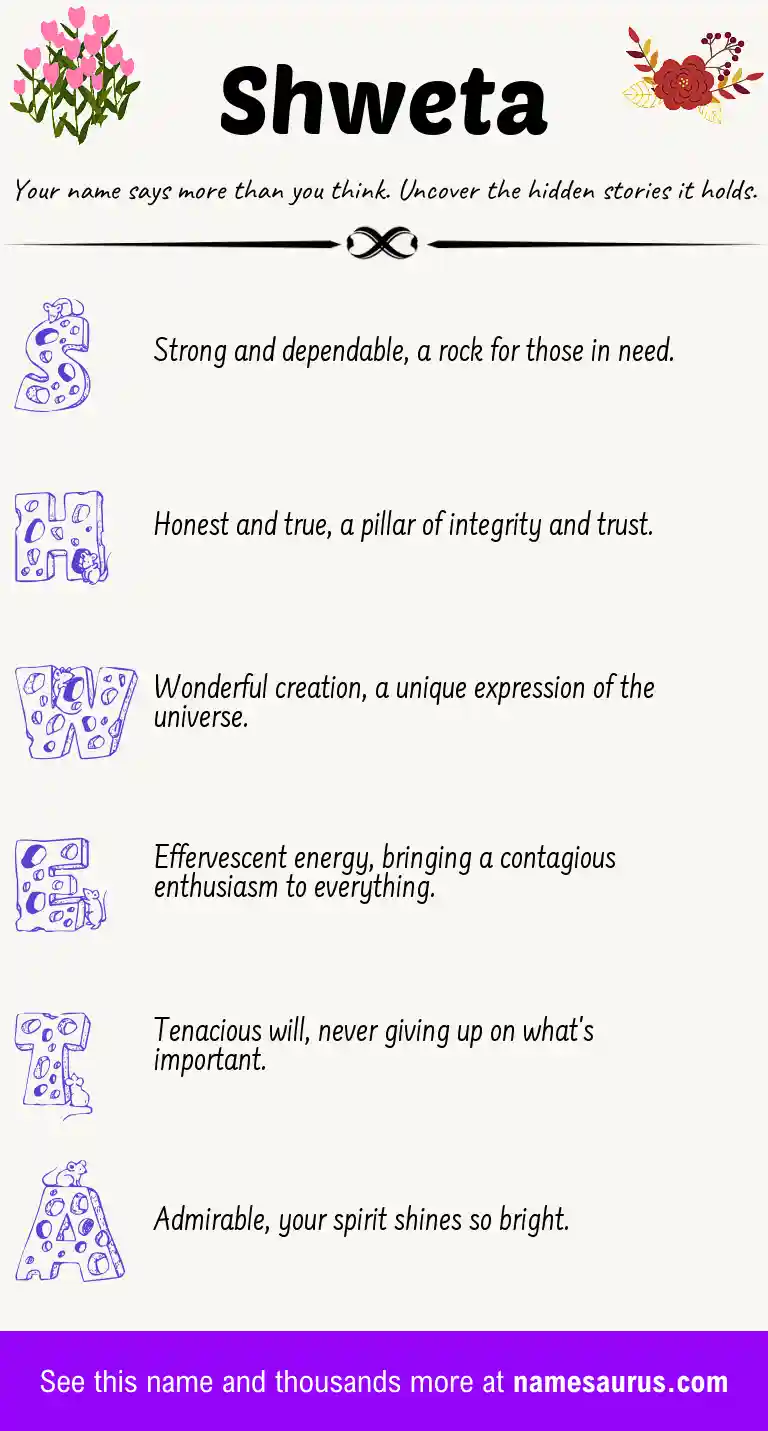 Acrostic poem about Shweta.