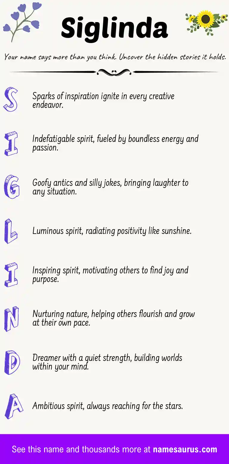 Acrostic poem about Siglinda.