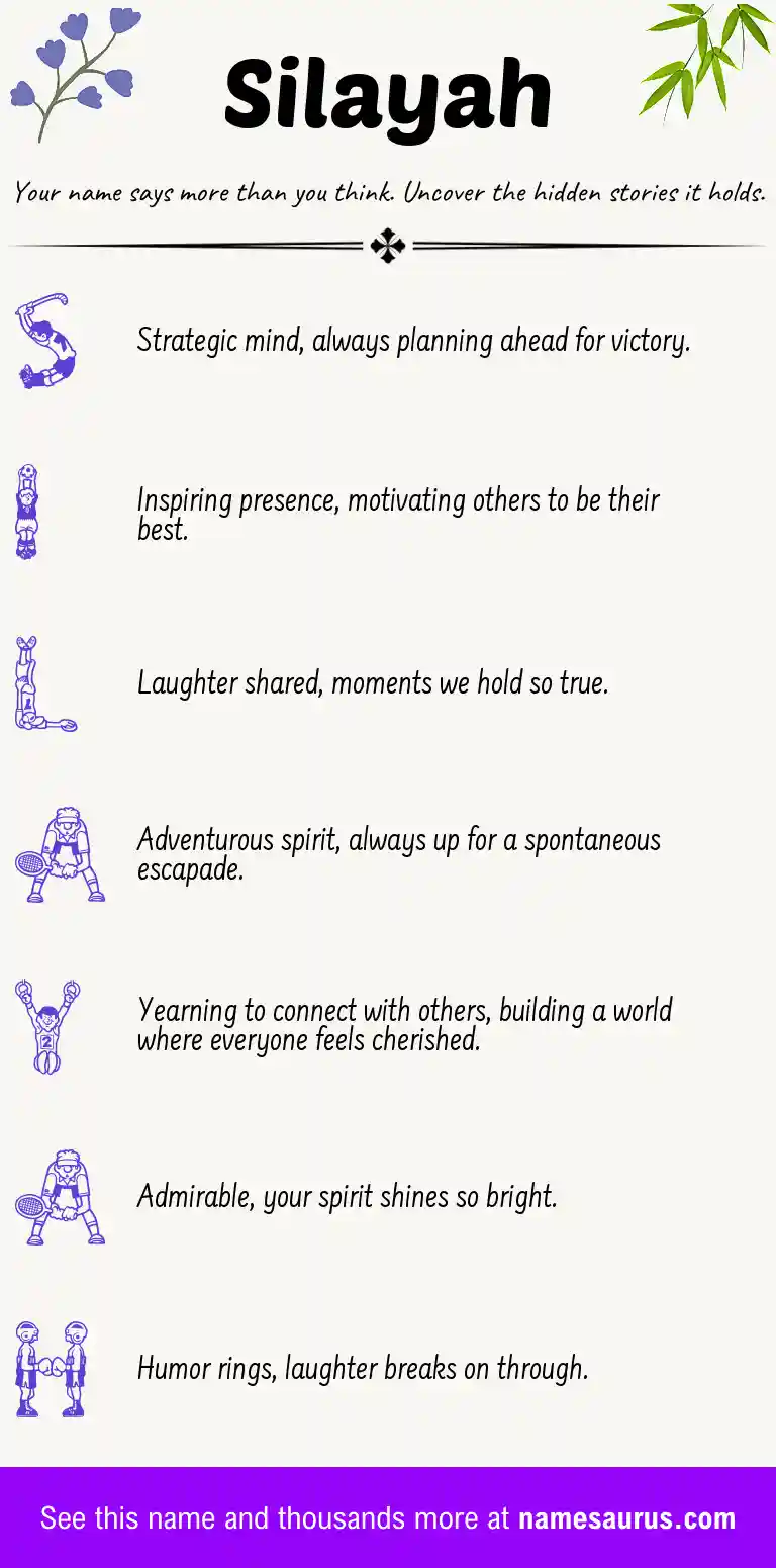 Acrostic poem about Silayah.