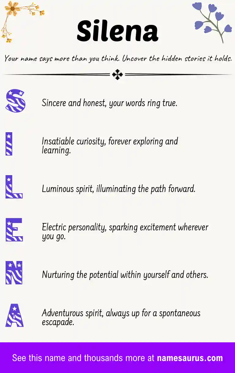 Acrostic poem about Silena.