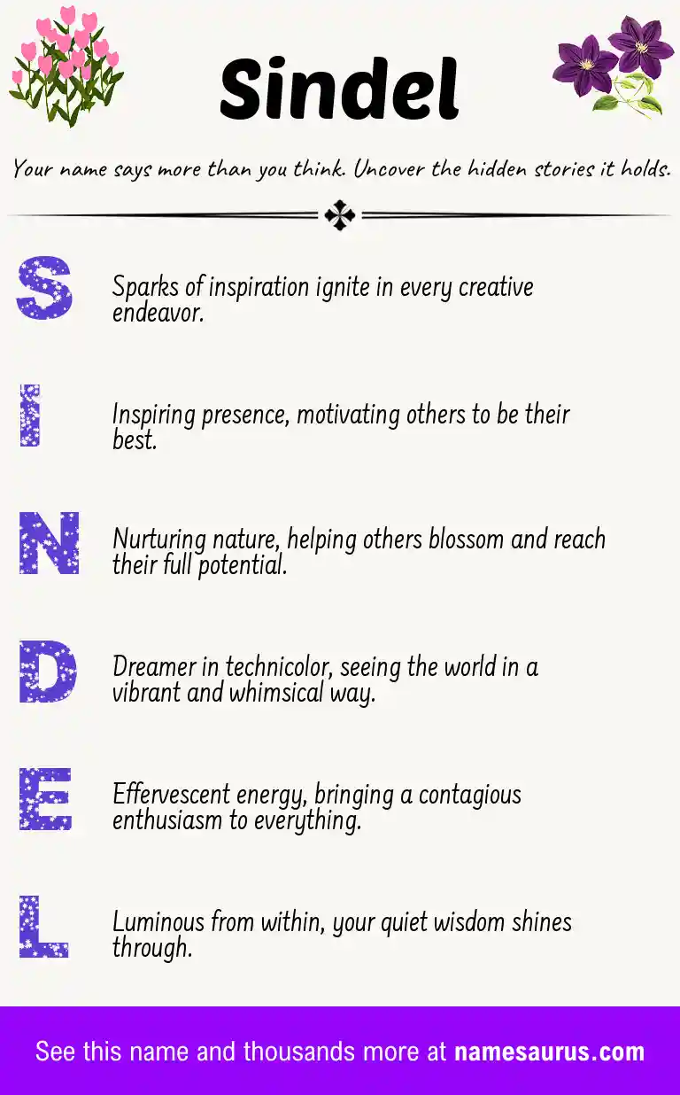 Acrostic poem about Sindel.