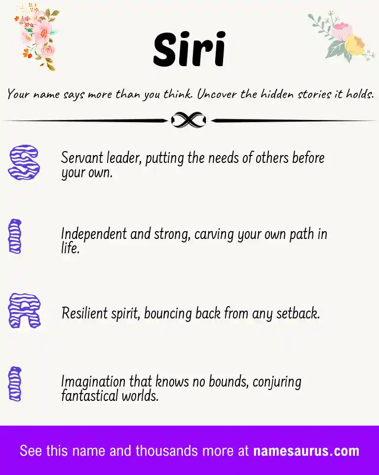 Acrostic poem about Siri.