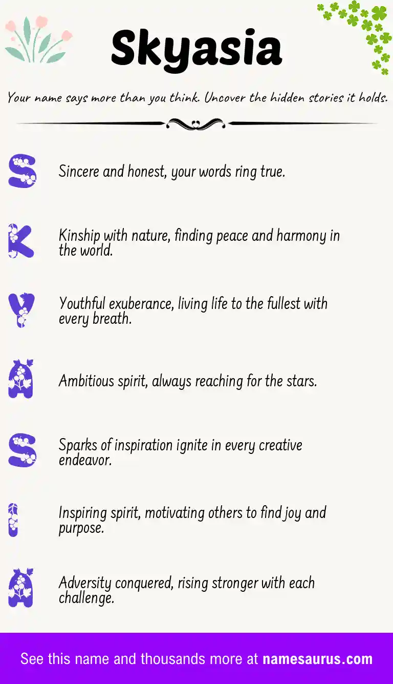 Acrostic poem about Skyasia.