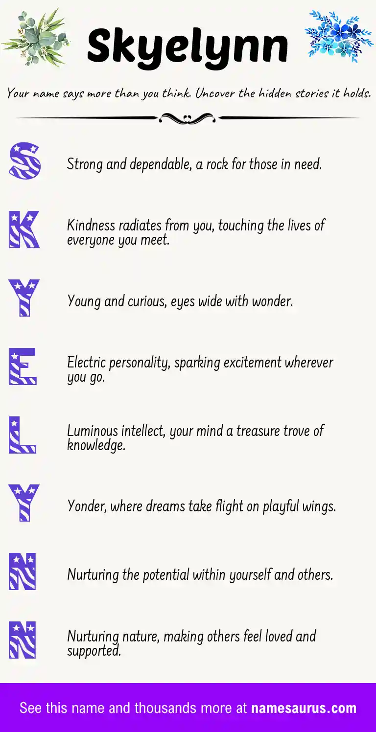 Acrostic poem about Skyelynn.