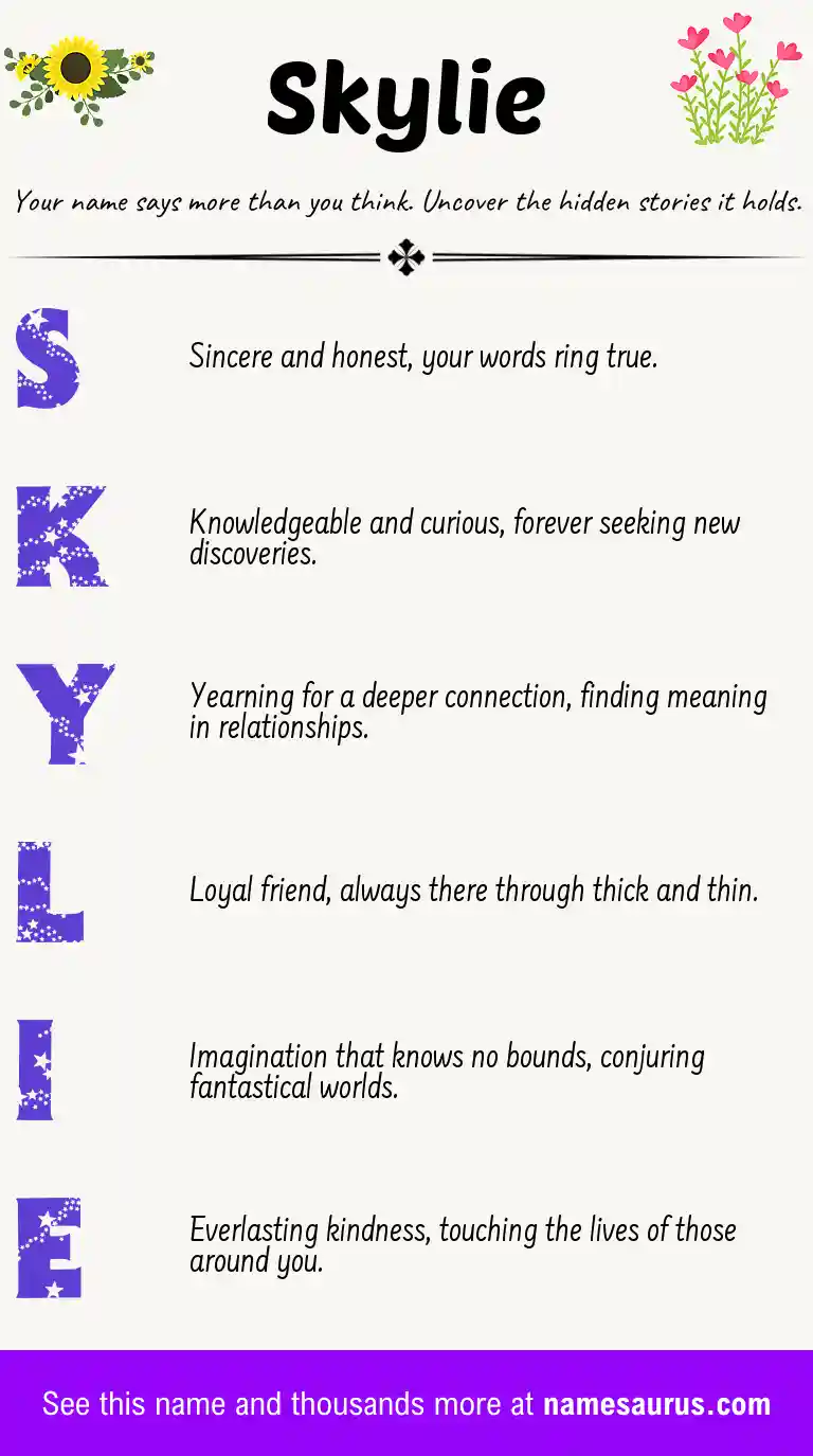 Acrostic poem about Skylie.