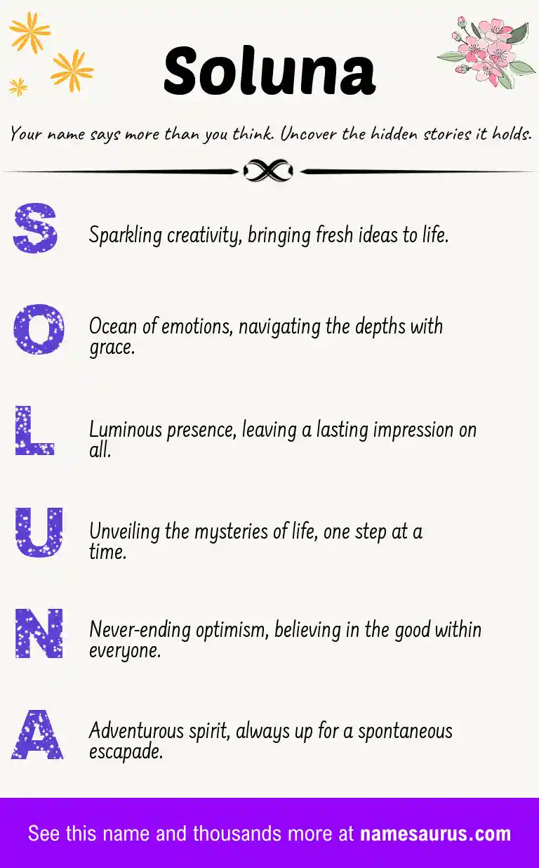 Acrostic poem about Soluna.