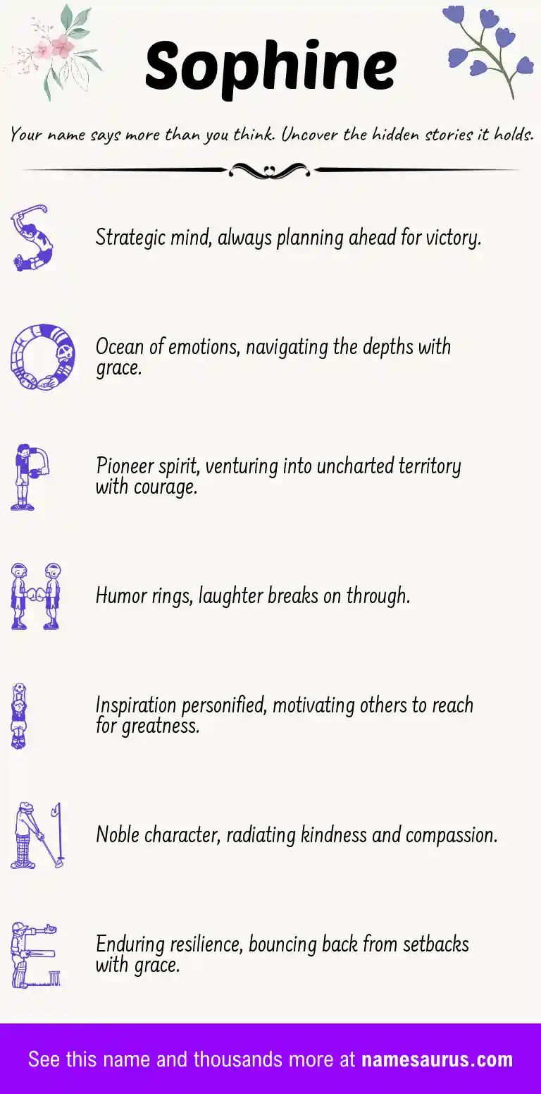 Acrostic poem about Sophine.