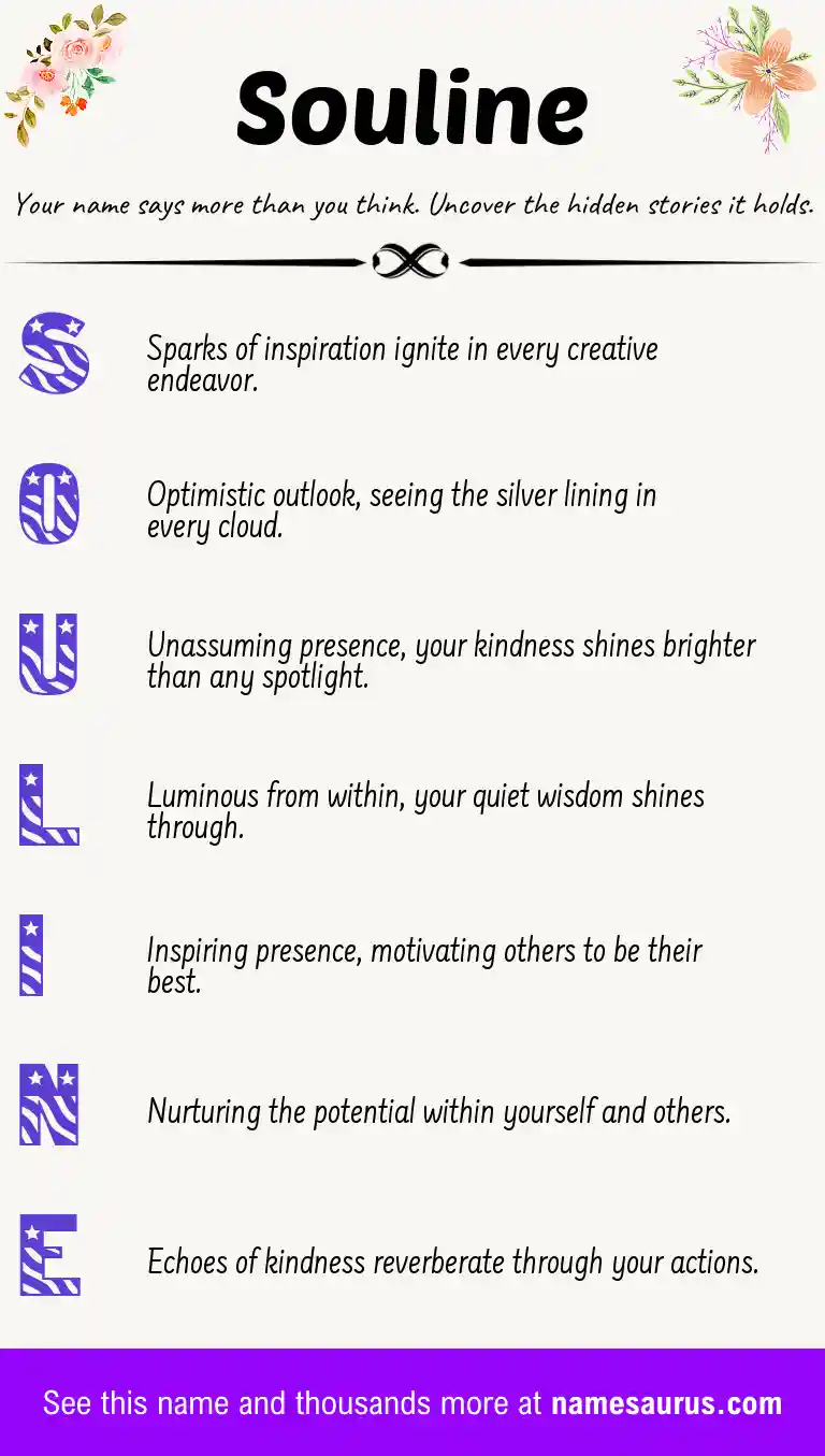 Acrostic poem about Souline.