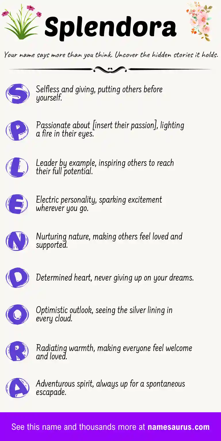 Acrostic poem about Splendora.