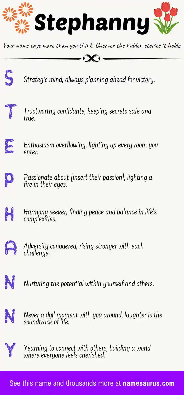 Acrostic poem about Stephanny.