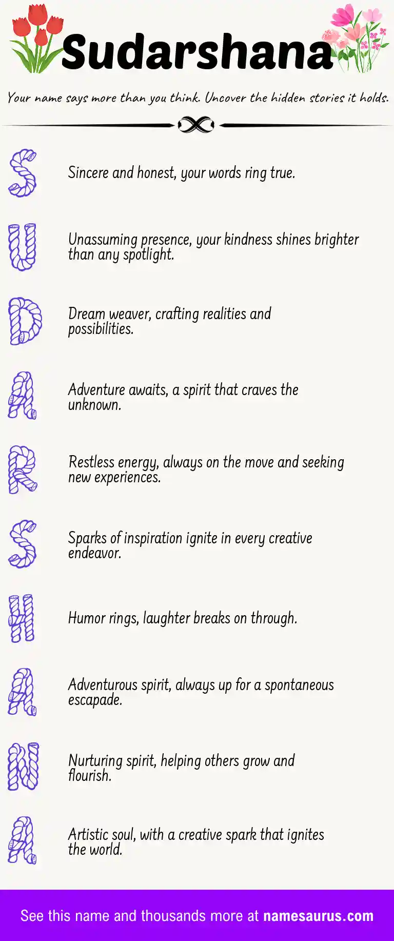 Acrostic poem about Sudarshana.