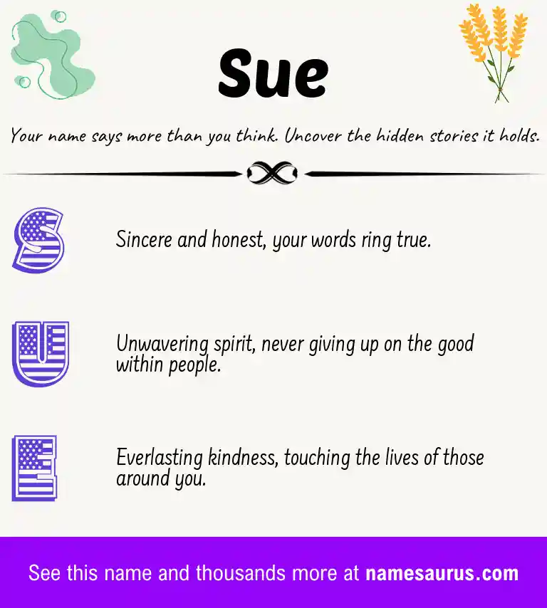Acrostic poem about Sue.