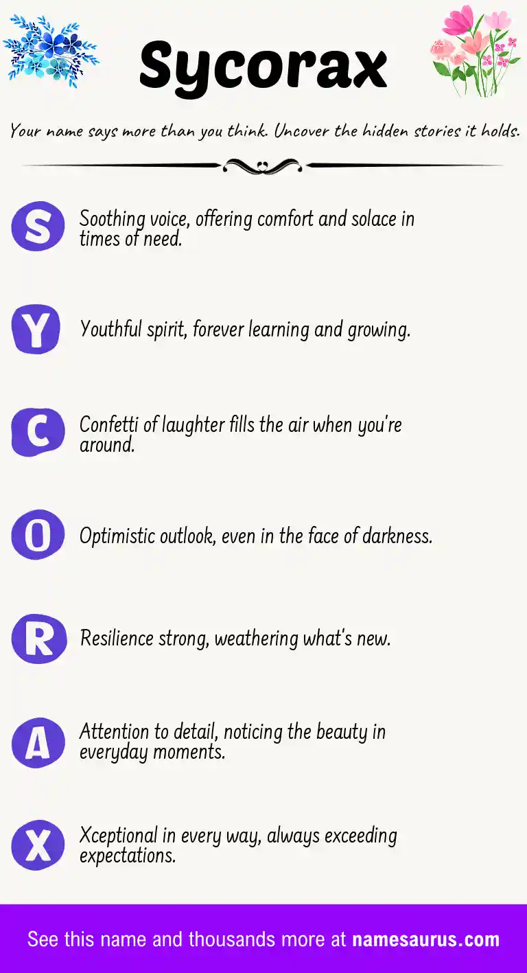 Acrostic poem about Sycorax.