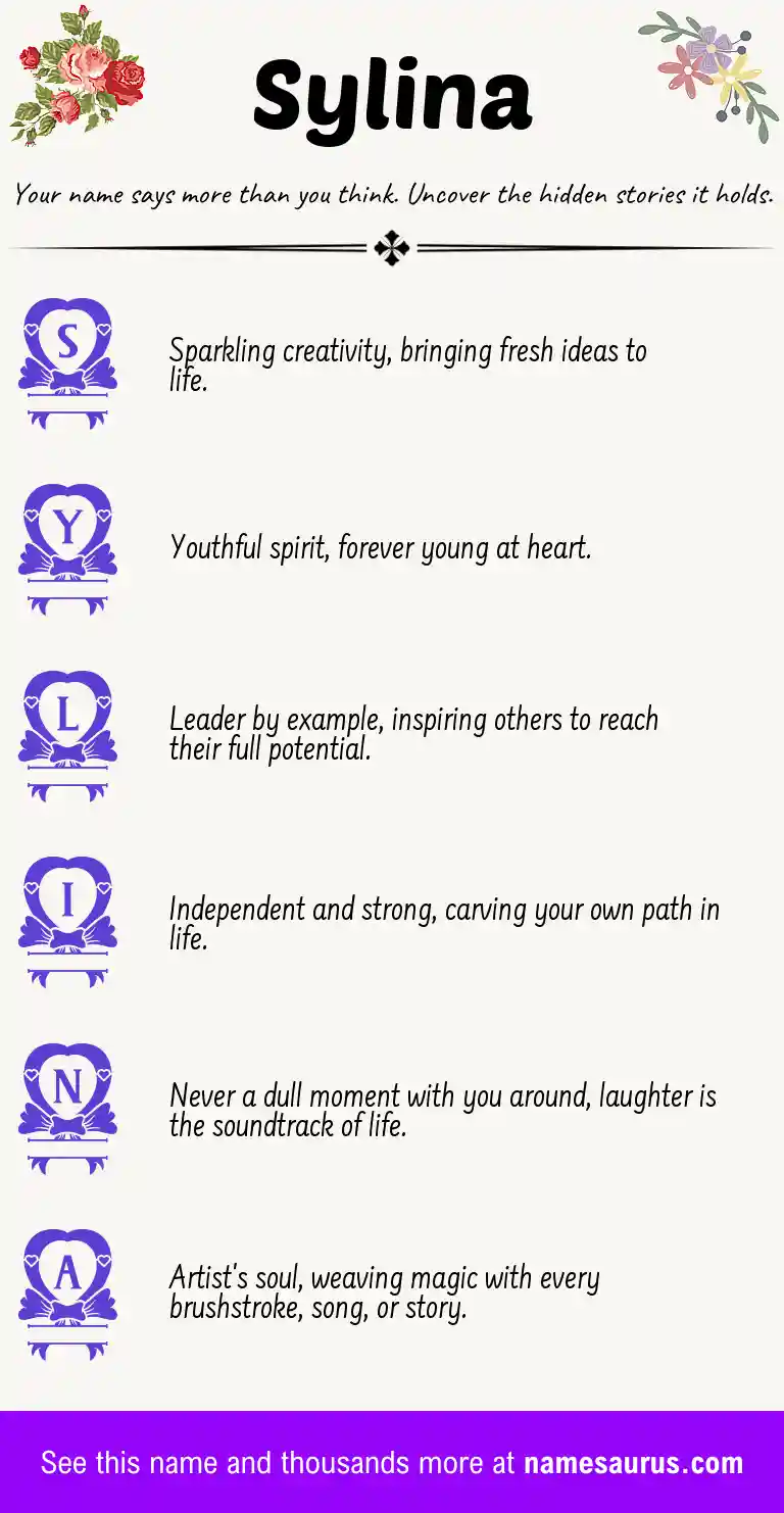 Acrostic poem about Sylina.