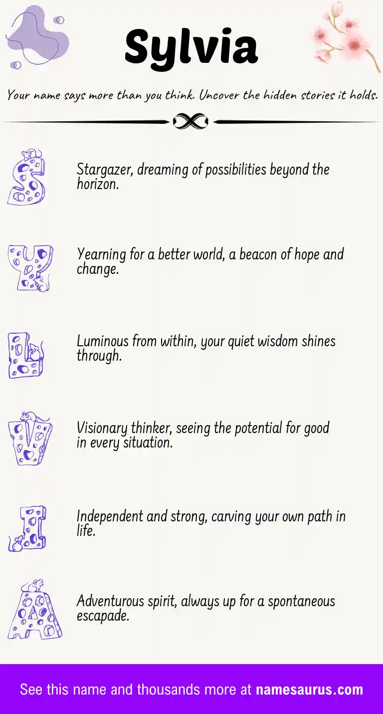 Acrostic poem about Sylvia.