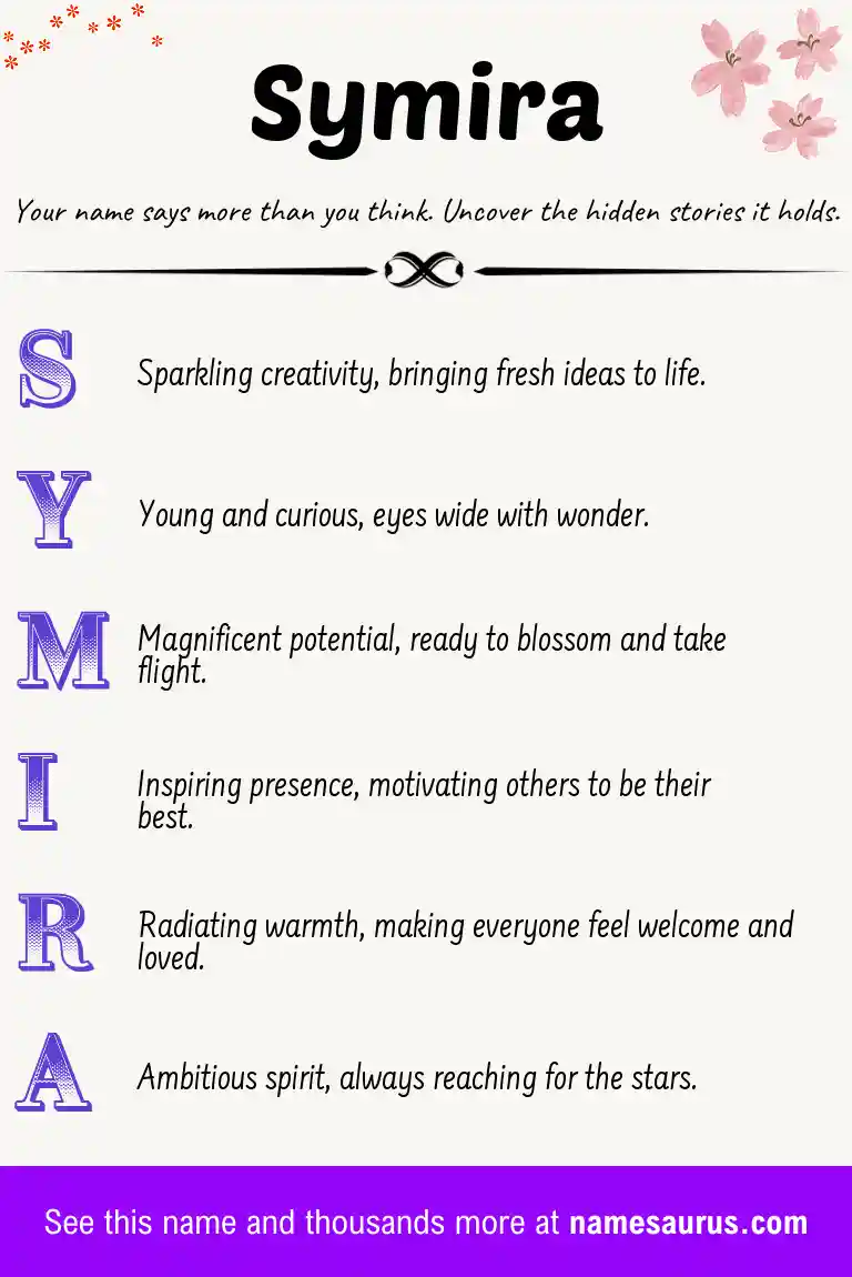 Acrostic poem about Symira.