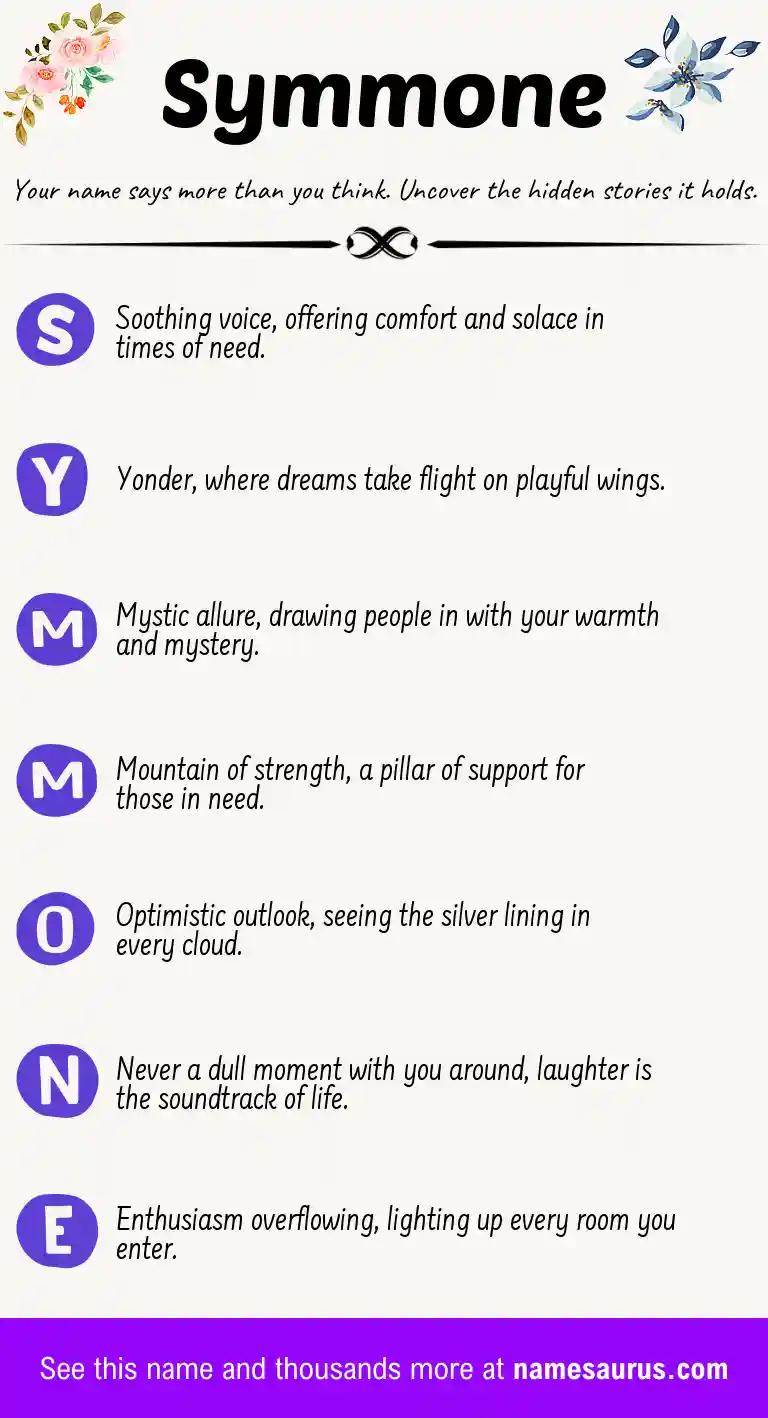 Acrostic poem about Symmone.