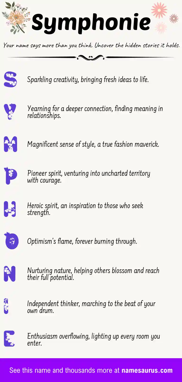 Acrostic poem about Symphonie.