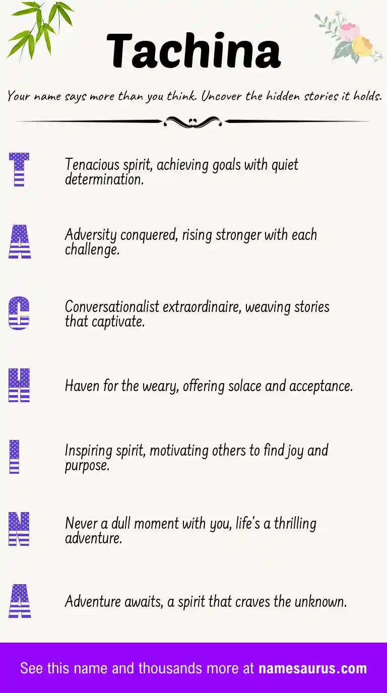 Acrostic poem about Tachina.