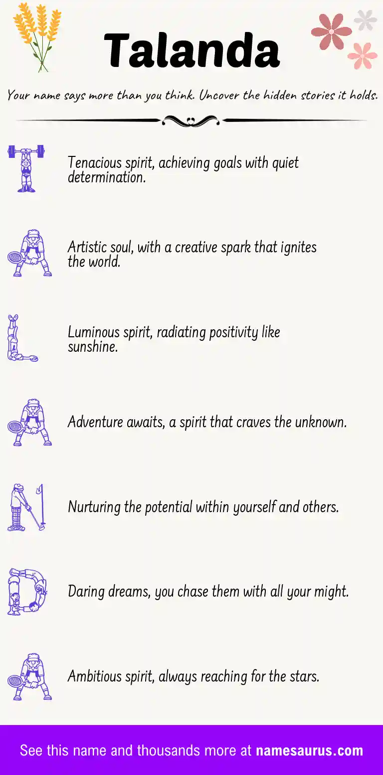 Acrostic poem about Talanda.