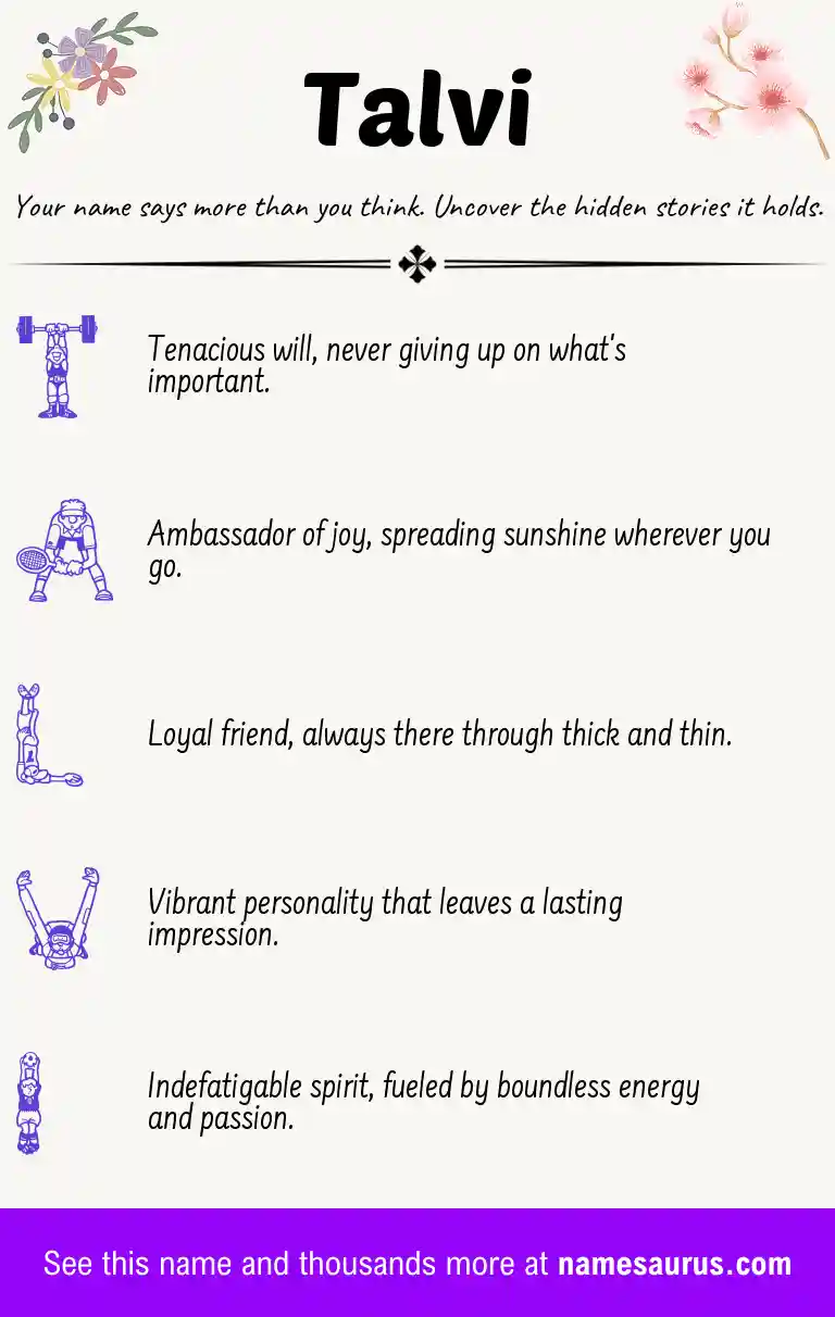 Acrostic poem about Talvi.