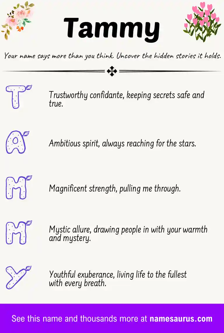Acrostic poem about Tammy.