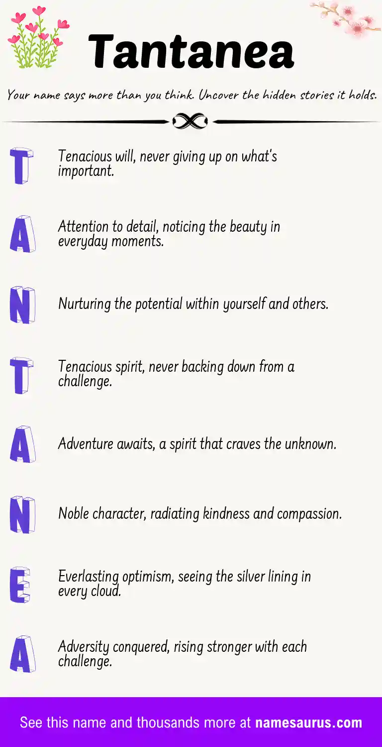 Acrostic poem about Tantanea.