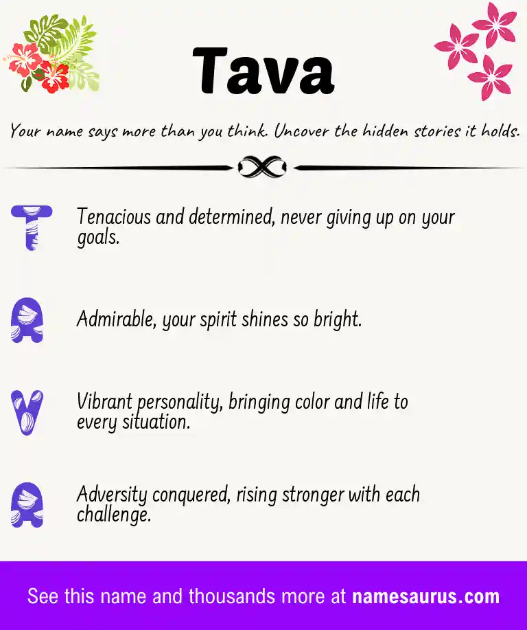 Acrostic poem about Tava.