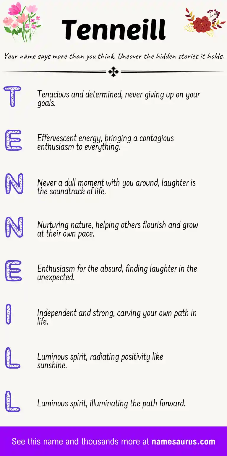 Acrostic poem about Tenneill.