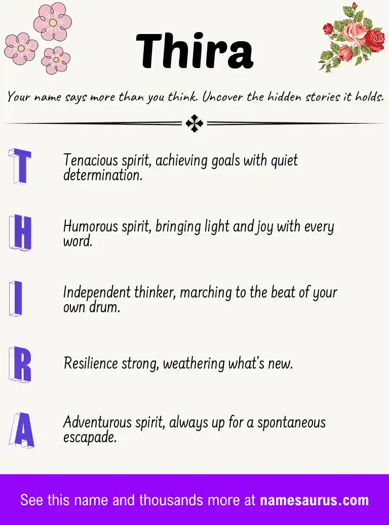Acrostic poem about Thira.