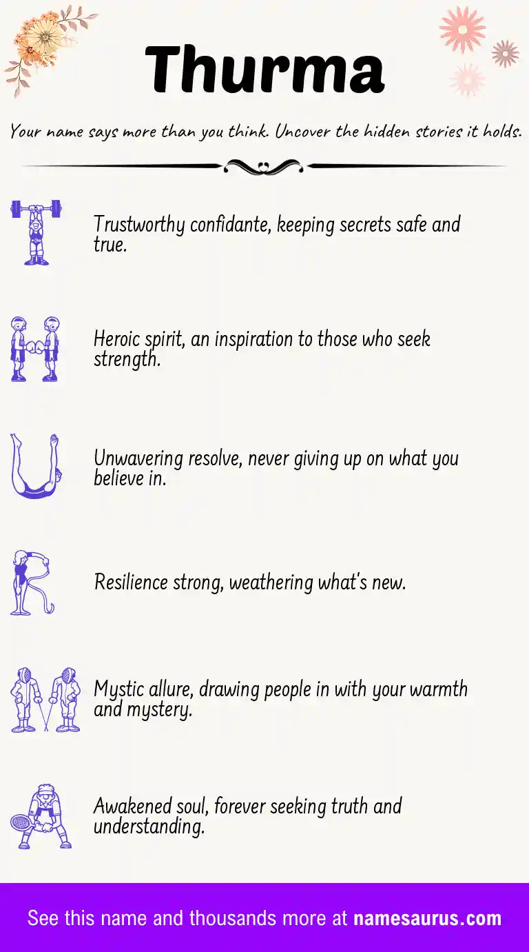 Acrostic poem about Thurma.