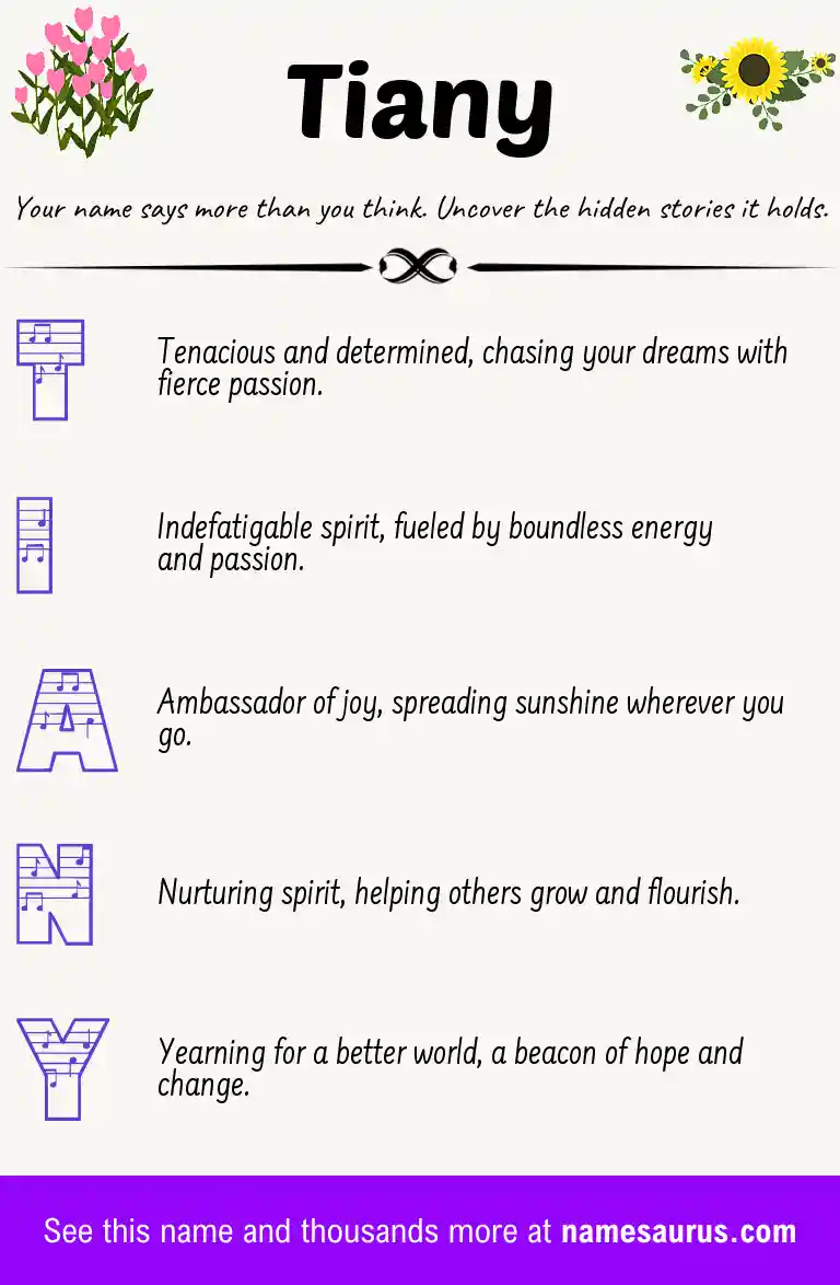 Acrostic poem about Tiany.